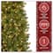 6.5 Ft. Pre-Lit Feel Real® Downswept Douglas Fir Pencil Slim Artificial Christmas Tree, Clear Lights